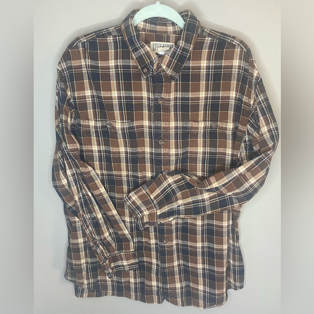 Men’s Duluth Trading Company XL plaid flannel long sleeve shirt